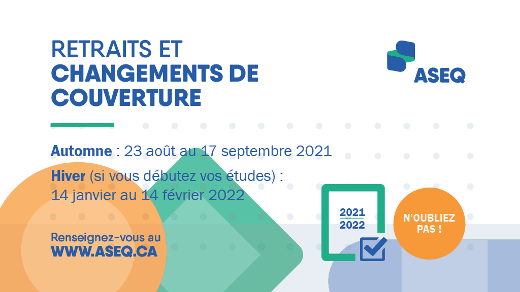 Date de retrait du régime étudiant d'assurance
