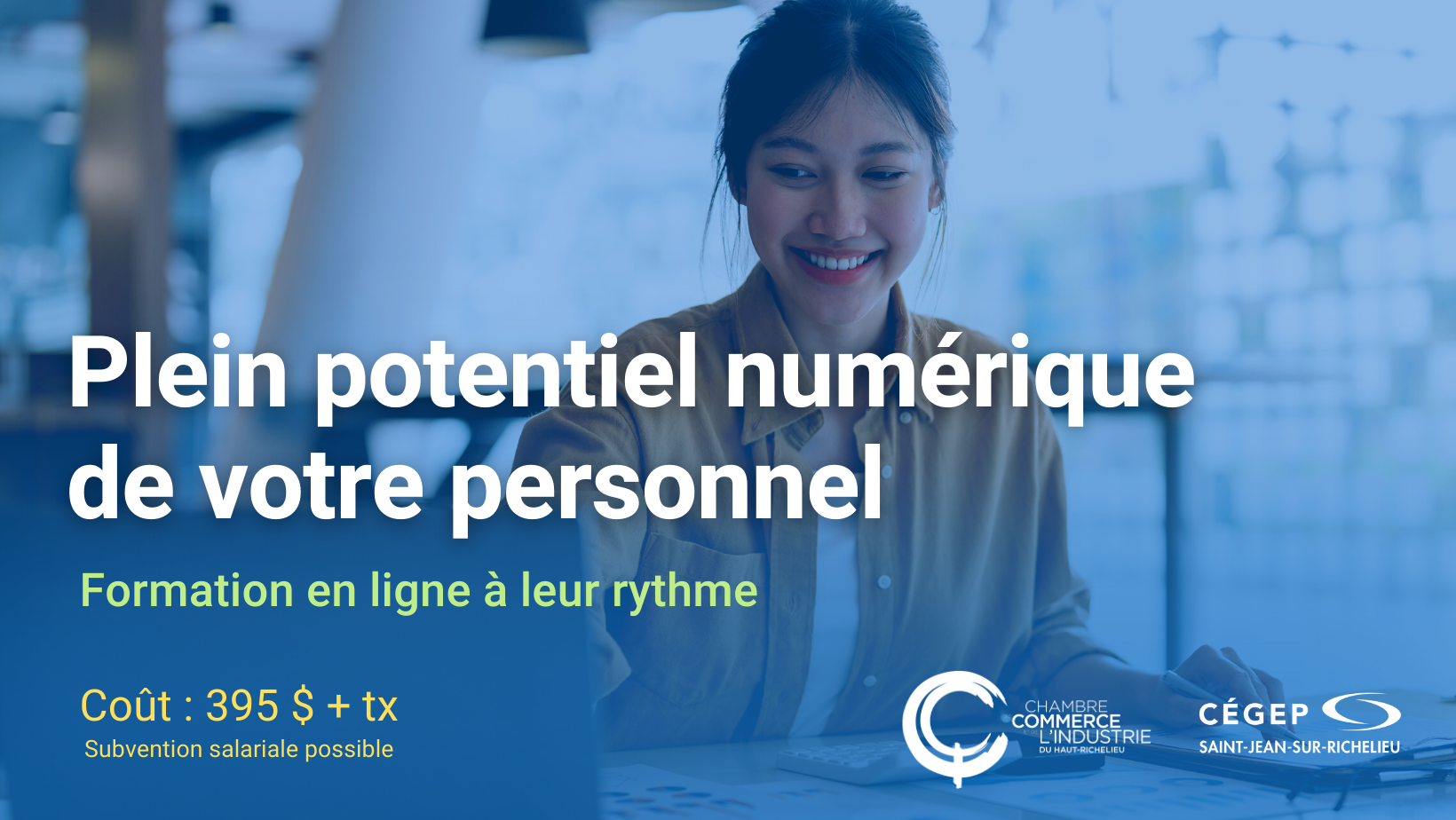 Publicité de la formation Plein potentiel numérique pour votre personnel