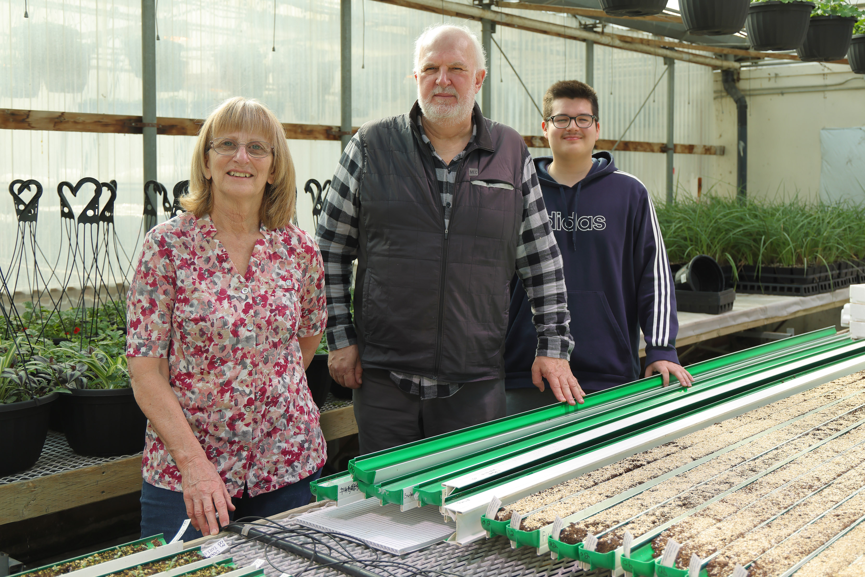 L'entreprise Vegpro International Inc. dans les serres du Cégep