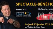 Spectacle-bénéfice de la Fondation - 25 janvier 2018