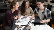 Des étudiants du programme Techniques de design d'intérieur