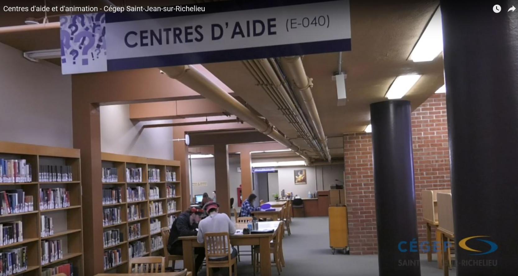 Centres d'aide du Cégep Saint-Jean-sur-Richelieu