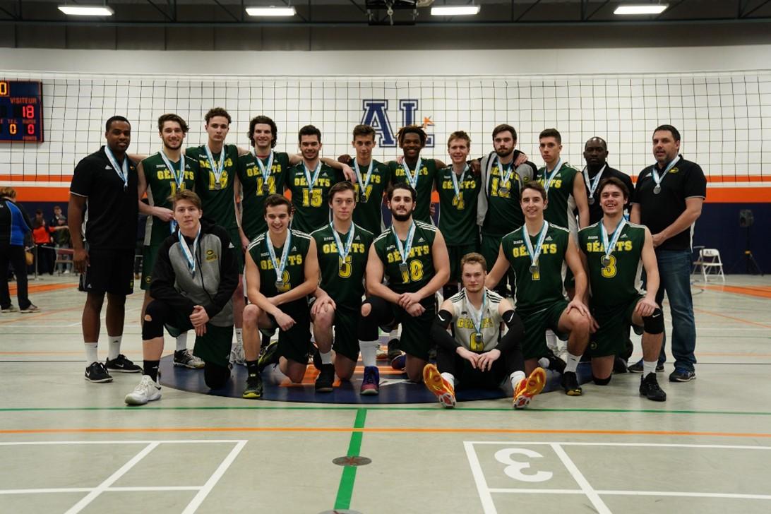2017-2018 VOLLEYBALL MASCULIN DIVISION 1: 2e place au championnat provincial; 5e place au championnat canadien.