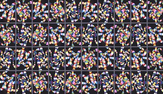 Manuel Gaouette, Organisation labyrinthique, Impression numérique sur papier mat
