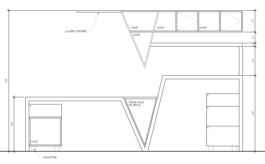 PROJET 1 : Planche technique du bureau HEARTBEAT.