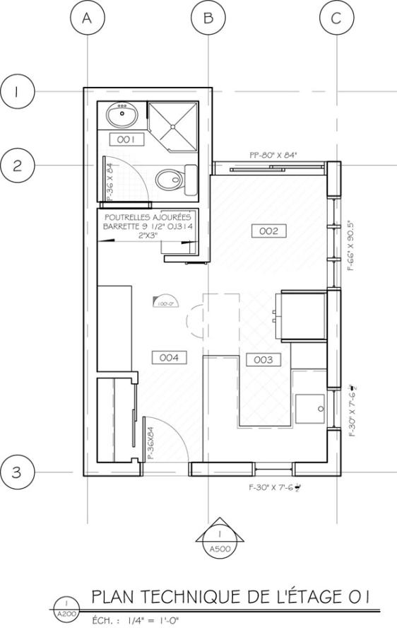 Projet interdisciplinaire – Architecture et Design d’intérieur - plan 2D