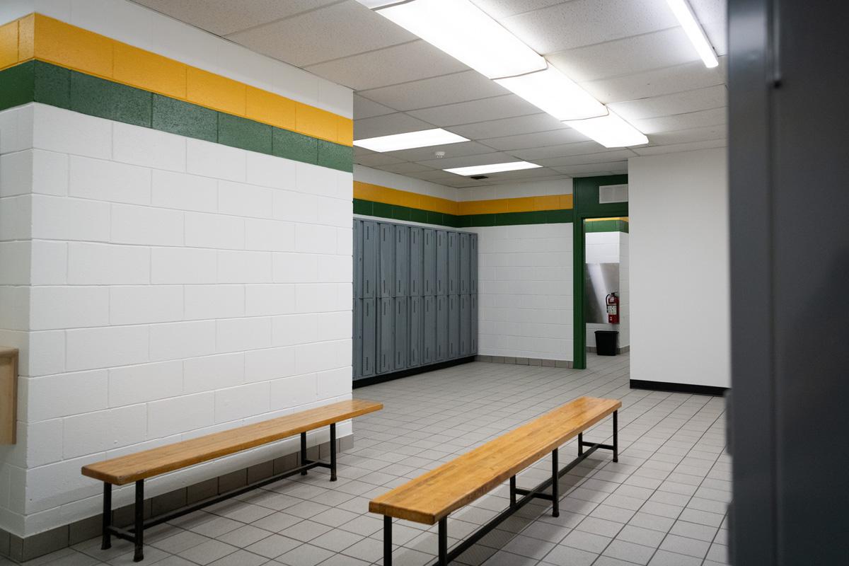 Vestiaires du gymnase - septembre 2025