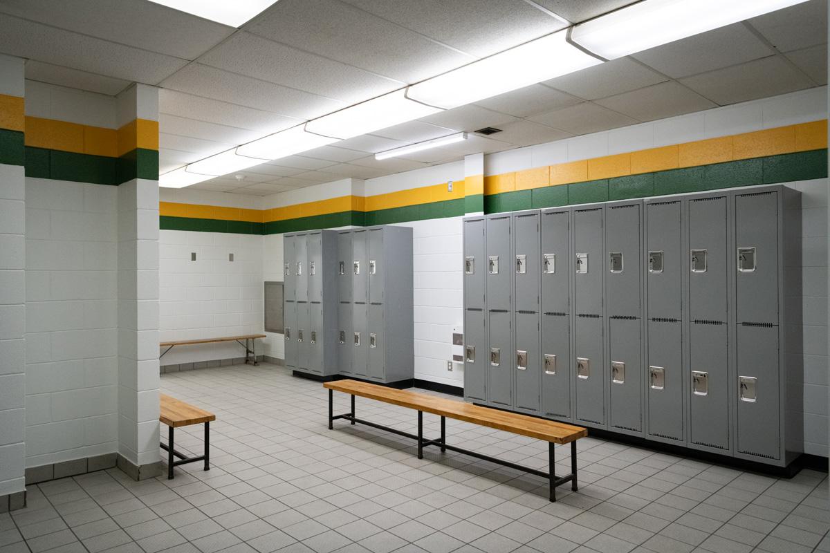Vestiaires du gymnase - septembre 2025