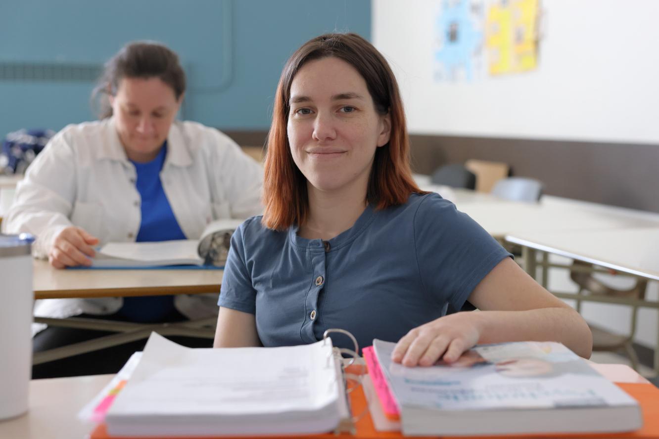 Étudiantes en classe