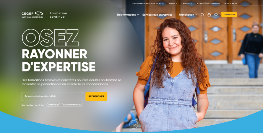 Capture d'écran site web de la FC