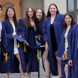 Des étudiants finissants à la Cérémonie de fin d'études du Cégep Saint-Jean