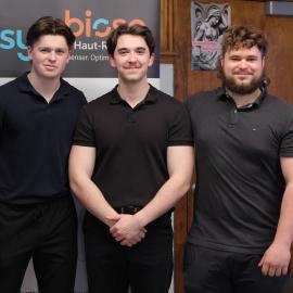  Mikaël Labelle, Anthony Michaud et Tyler Girard.